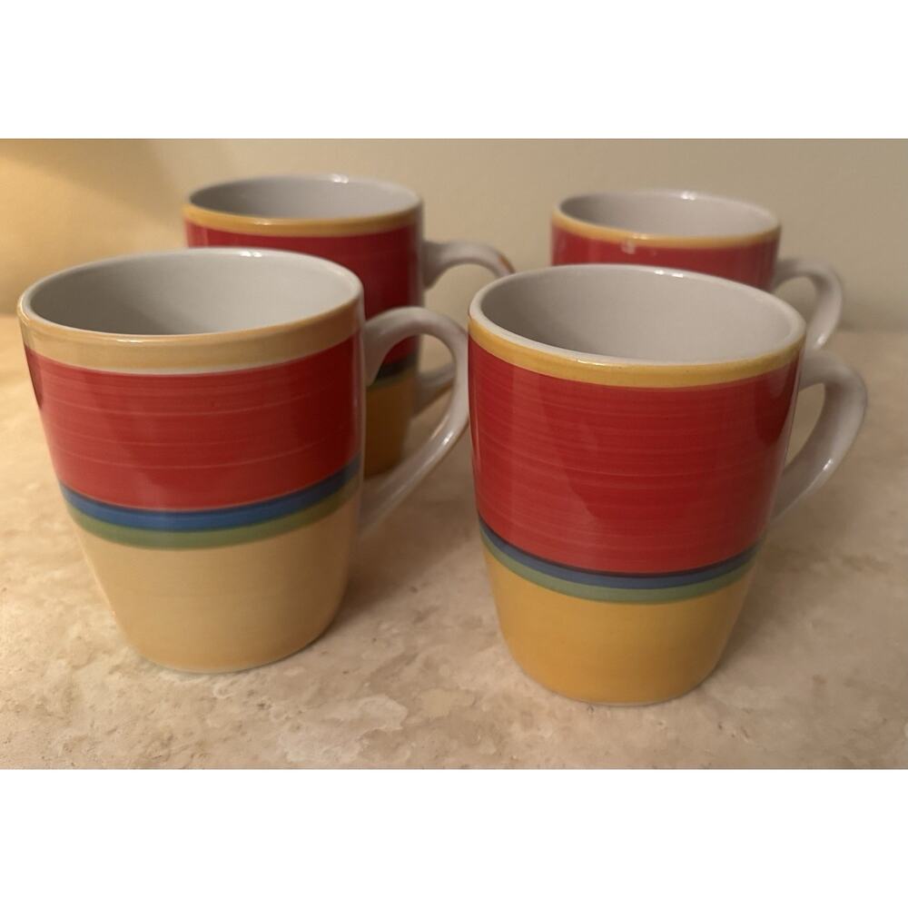 Royal Norfolk Stoneware Coffee Mug Set of 4. Buy 4 get 1 more free.